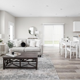 Beautiful living areas to match your lifestyle a living room with a couch and a table